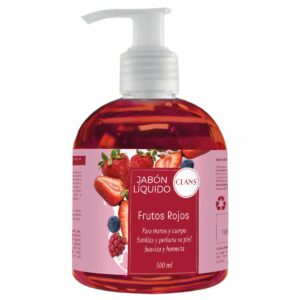 Jabón Líquido De Frutos Rojos CLANS 500 Ml