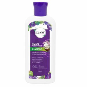 Shampoo Para Cabello Rizos Poderosos CLANS 400 Ml