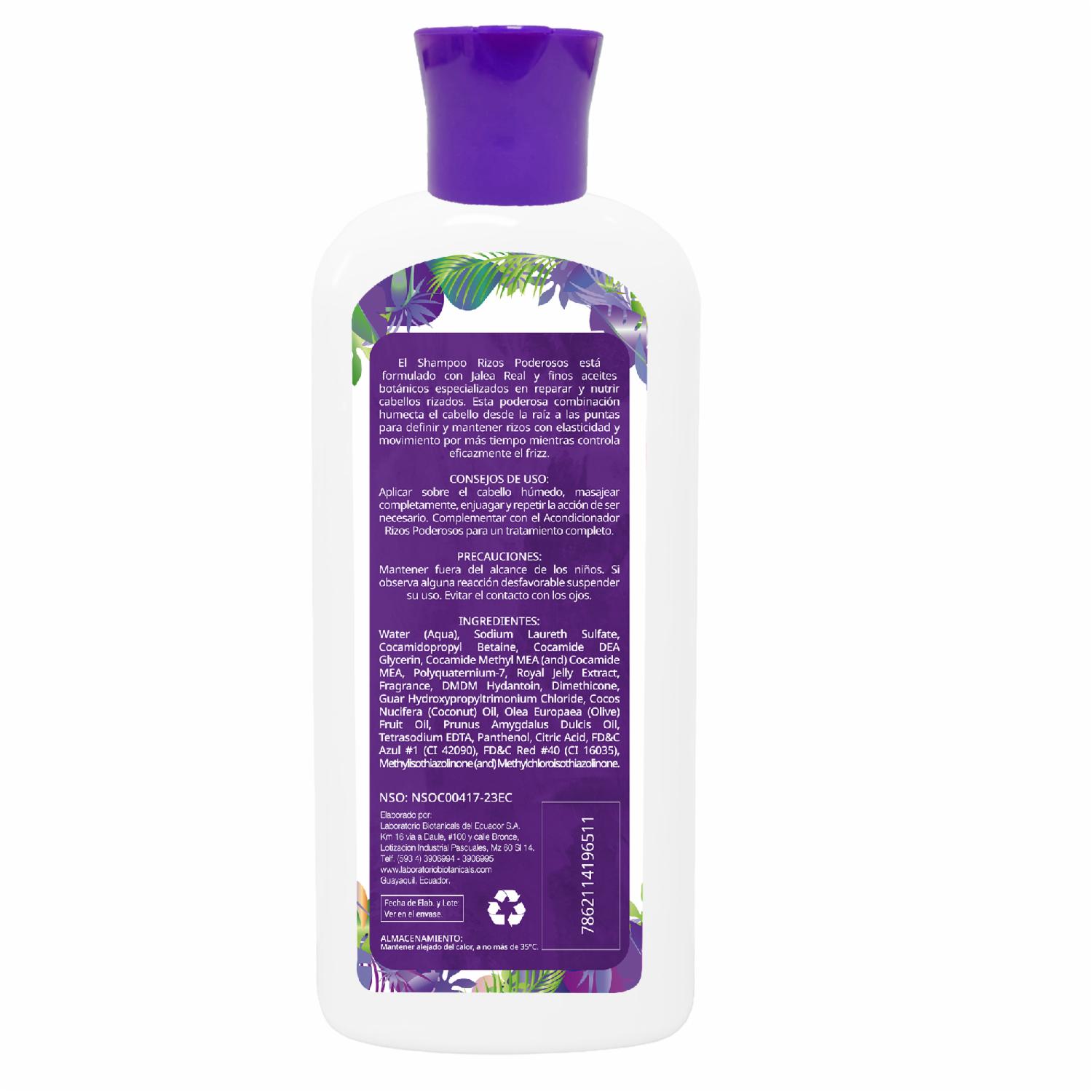 Shampoo Para Cabello Rizos Poderosos CLANS 400 Ml - Imagen 2