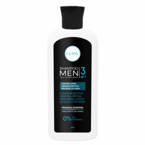Shampoo Para Cabello Men 3 En 1 Pelo Cuerpo Y Barba CLANS 400 Ml
