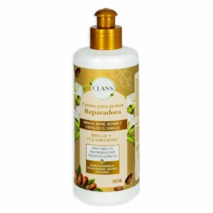 Crema De Peinar Acción Reparadora Brillo Y Flexibilidad CLANS 250 Ml