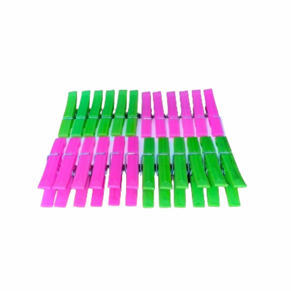 Pinzas Para Ropa Plásticas EL REY DE LOS ANDES X 24 Uds - Imagen 2