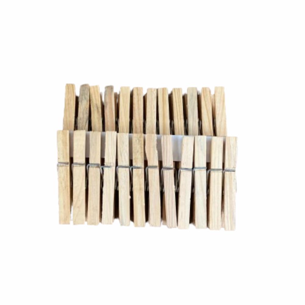 Pinzas Para Ropa De Madera EL REY DE LOS ANDES x 24 Uds - Imagen 2