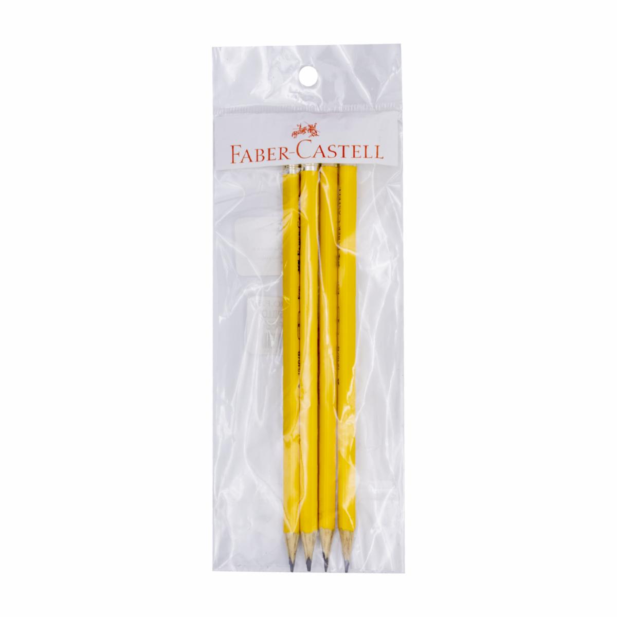 Lápices 2b De Grafito Amarillo FABER-CASTELL X 4 Uds