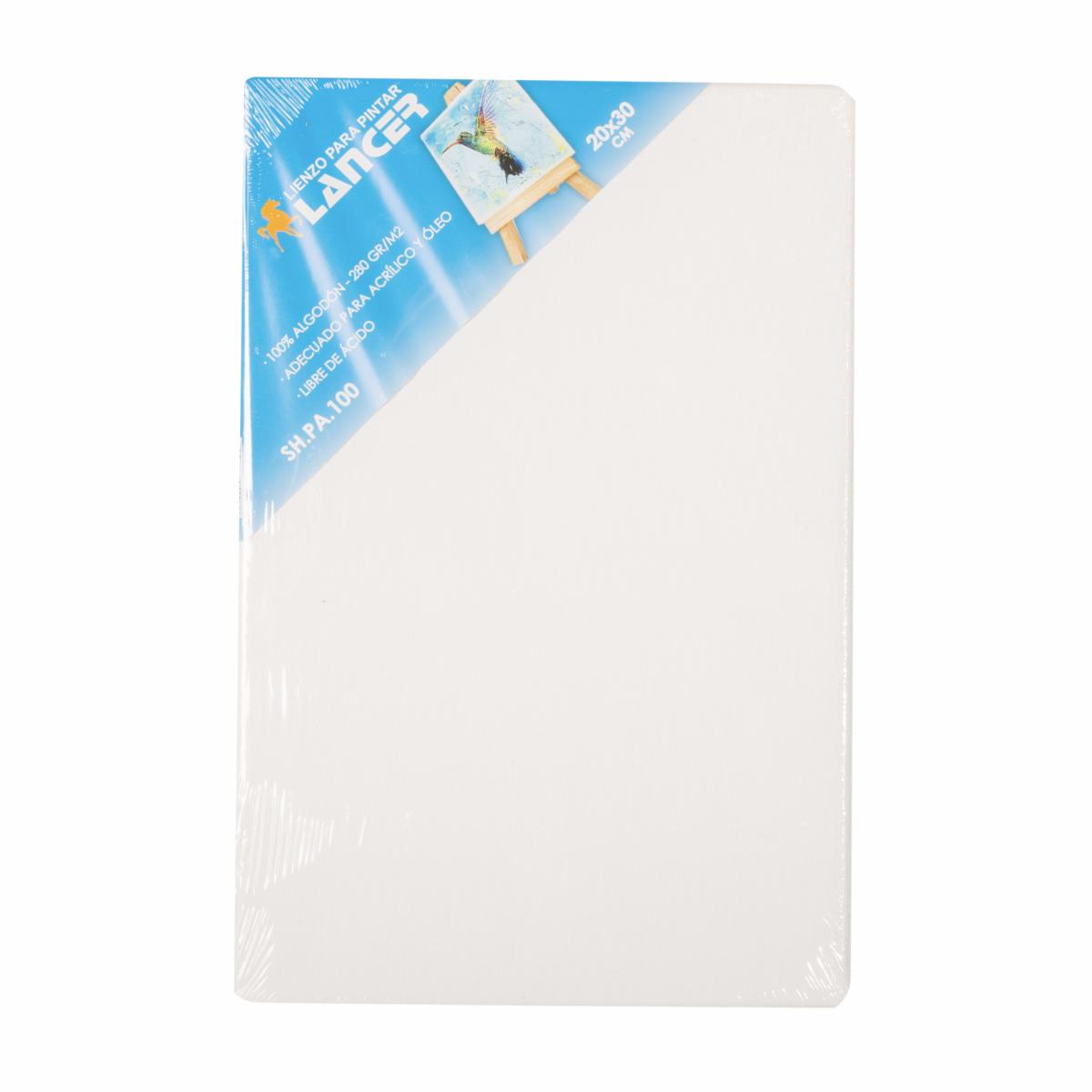 Lienzo Blanco Para Pintar LANCER 20 X 30 Cm