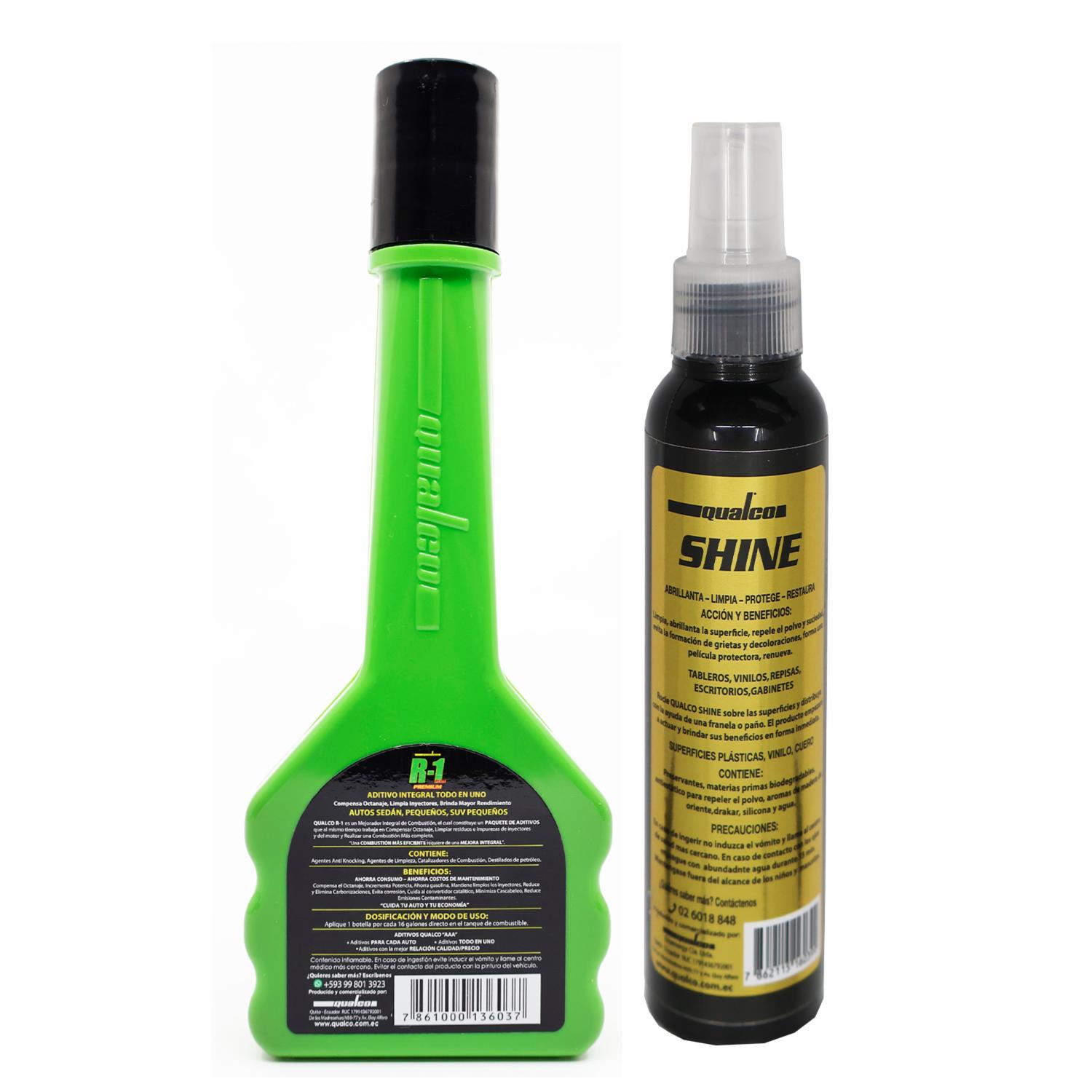 Kit Automotriz Qualco Kit Renueva R-1 Premium 125 Ml +1 Shine 200Ml QUALCO Kit - Imagen 3