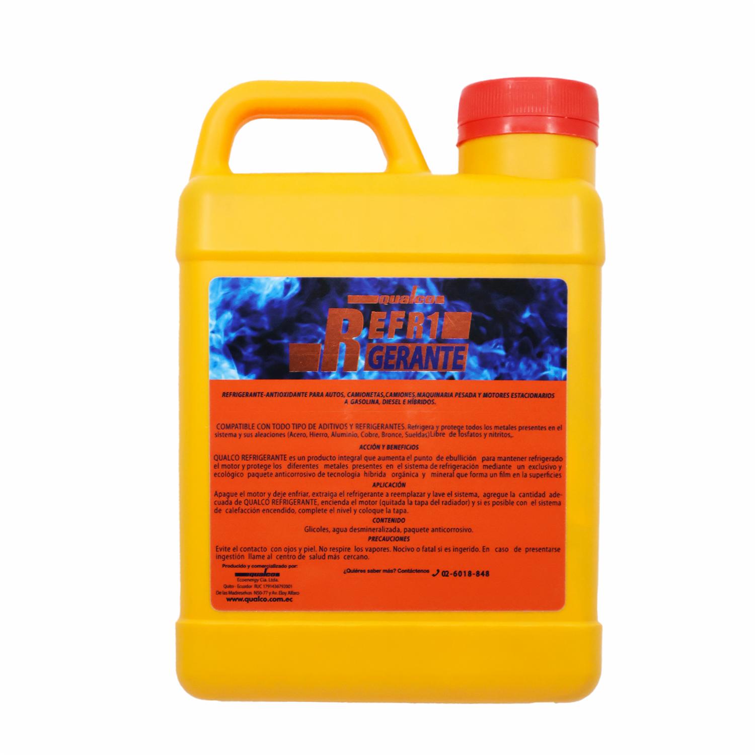 Refrigerante Automotriz Rojo QUALCO 1000 Ml