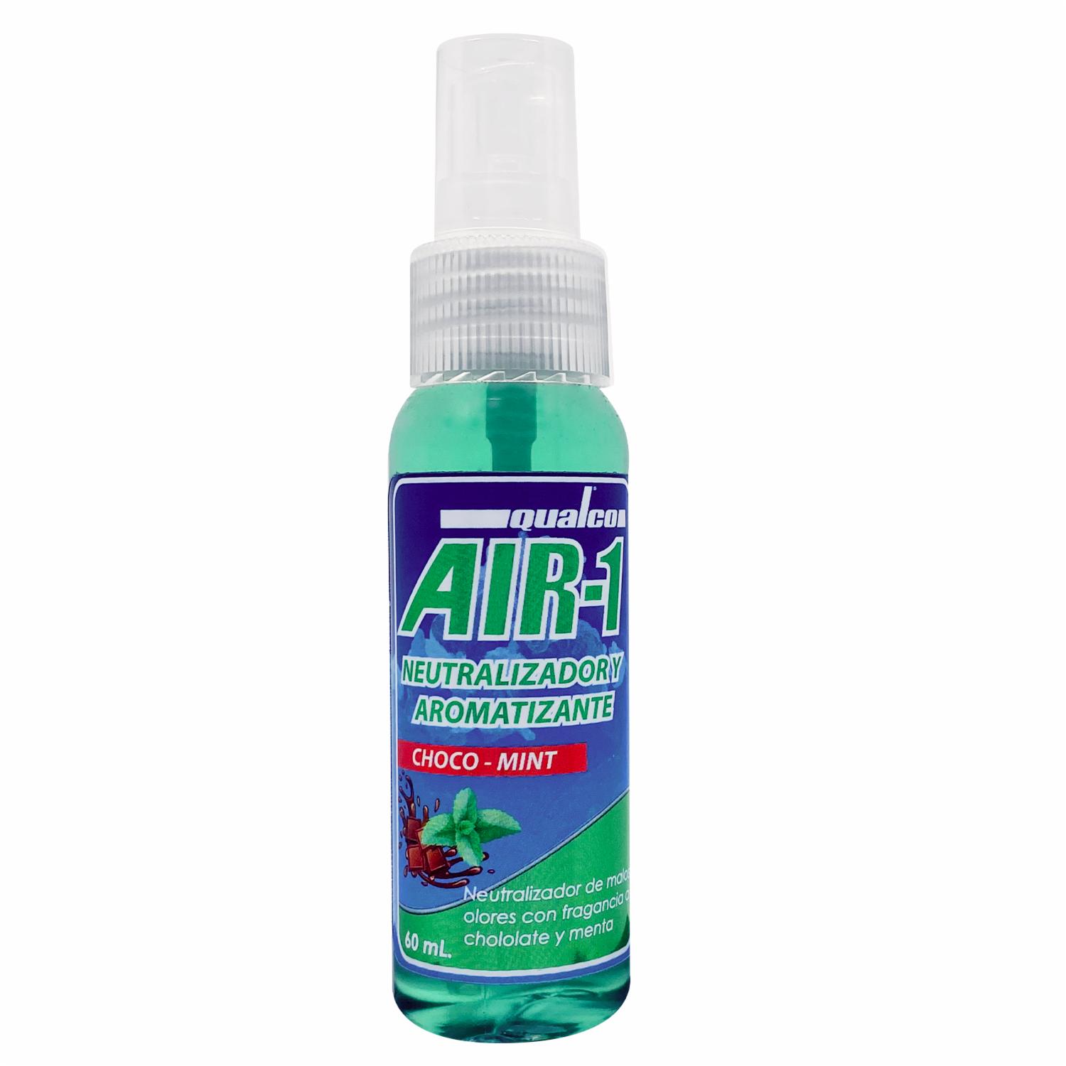 Ambiental Para Auto Air-1 Neutralizador Y Aromatizante Choco-Menta QUALCO 60 Ml - Imagen 2