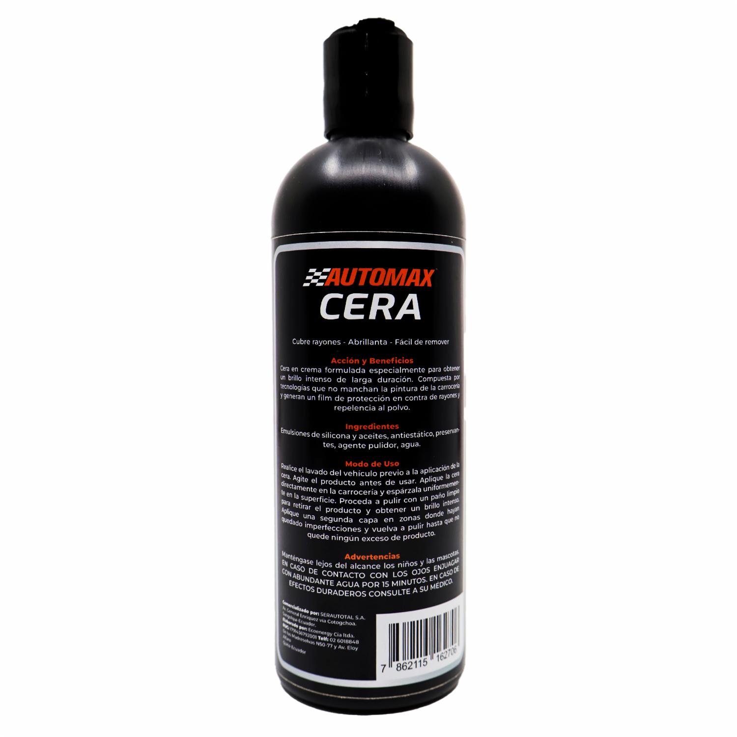 Cera Automotriz Abrillantadora AUTOMAX 500 Ml - Imagen 2