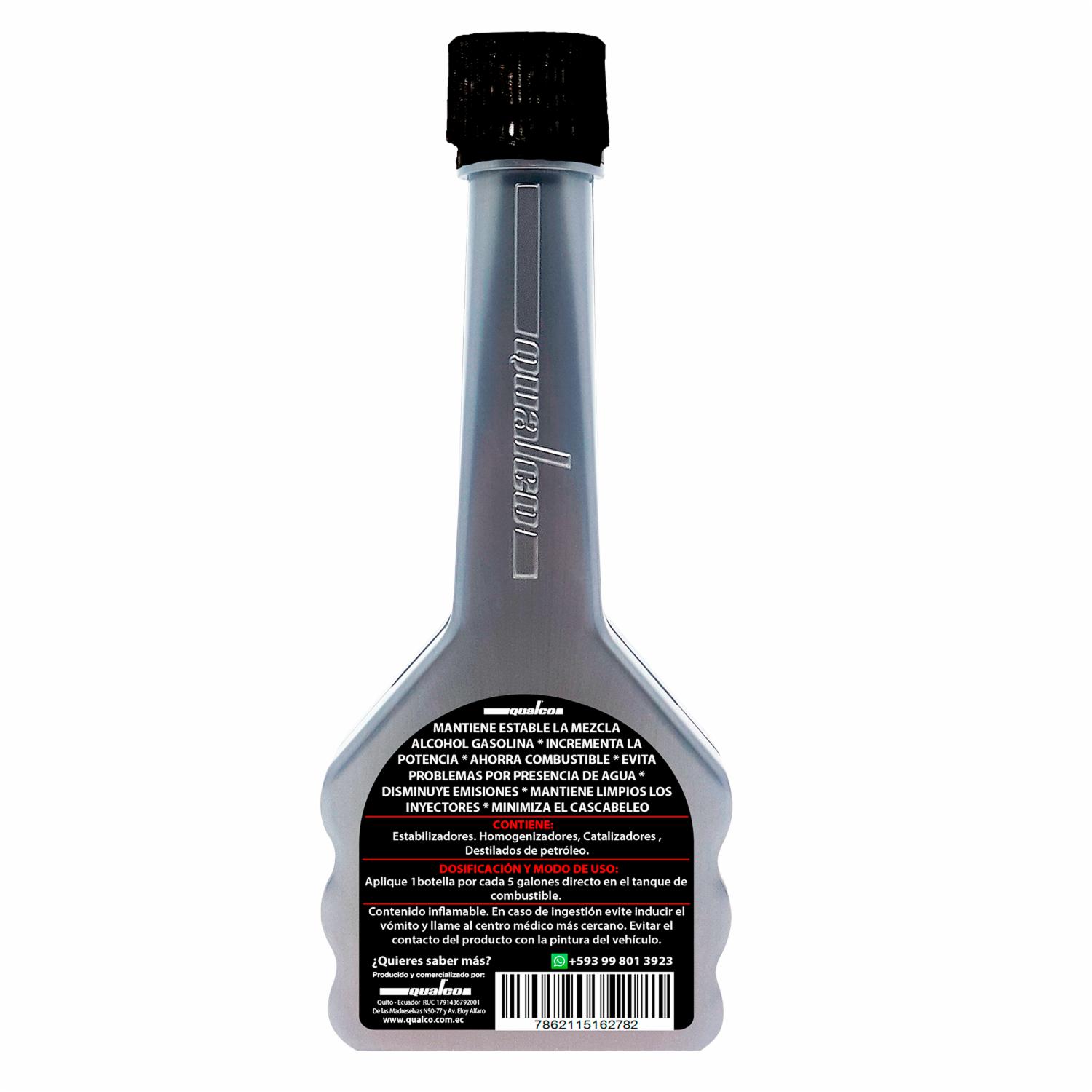 Aditivo Para Gasolina R-1 Eco Aditivo Con Alcohol , Para 5 Galones QUALCO 40 Ml