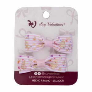 Valentinas Clip Lazo Paraíso X2 SOY VALENTINAS Paquete