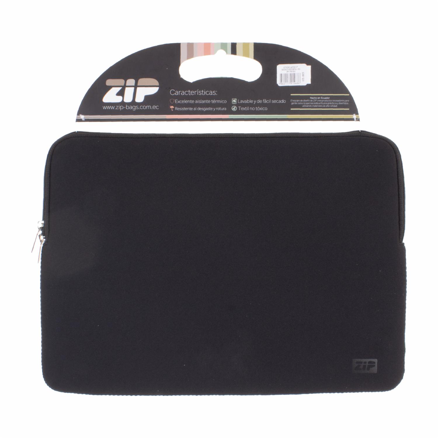 Estuche Para Laptop Negro ZIP 17" - Imagen 2