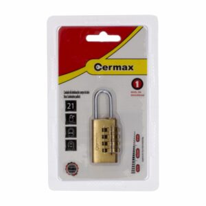 Candado De Combinación 4 Dígitos 21 Milímetros CERMAX Unidad