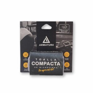 Toalla Deportiva Compacta Gris Pequeña ARMATURA