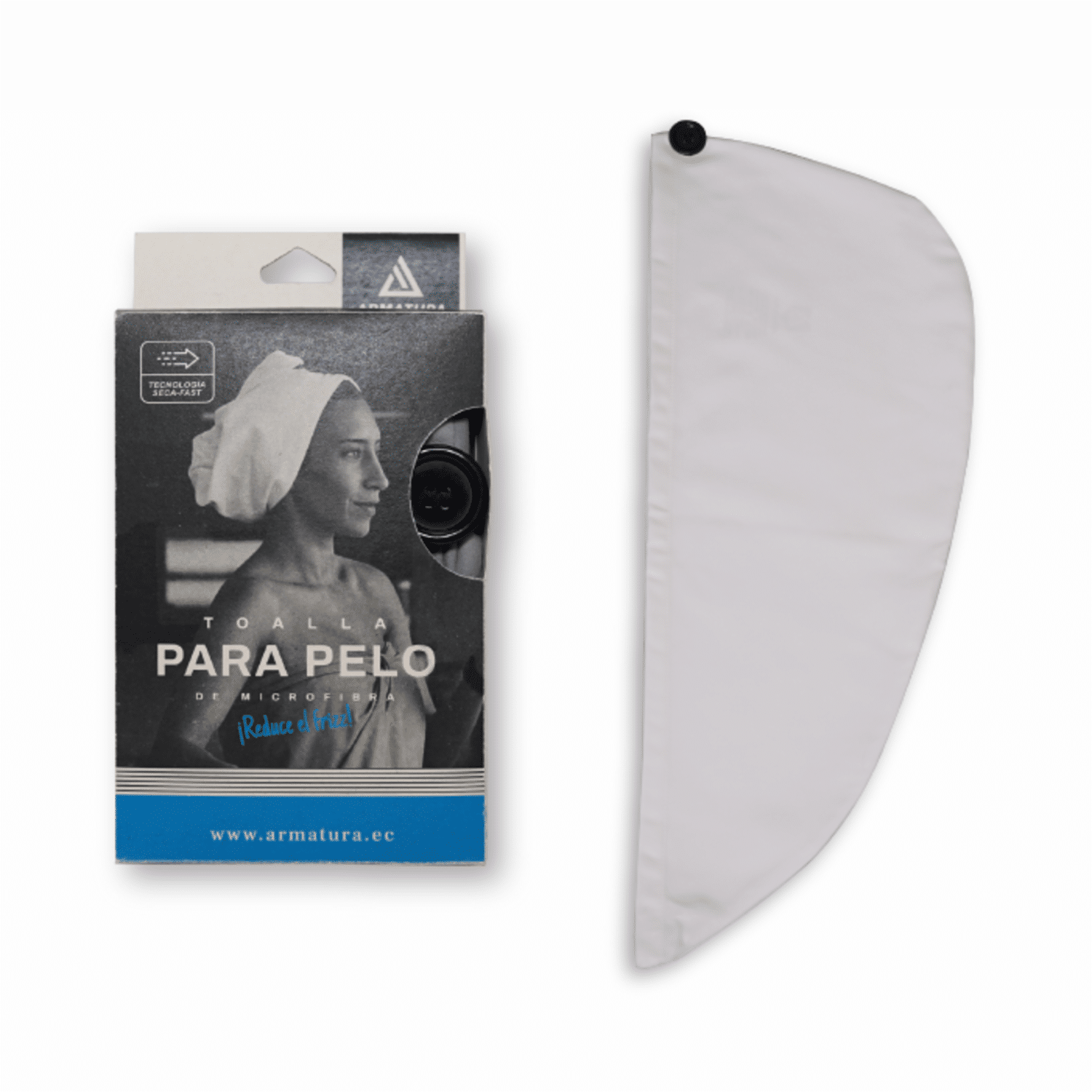 Toalla Turbante Para Cabello Blanca ARMATURA