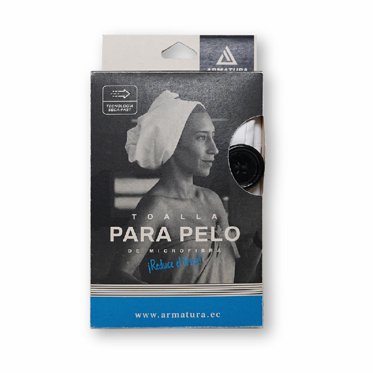 Toalla Turbante Para Cabello Blanca ARMATURA