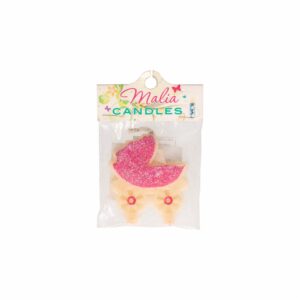 Vela Baby Shower Rosado MALIA CANDLES 13 X 9 Cm