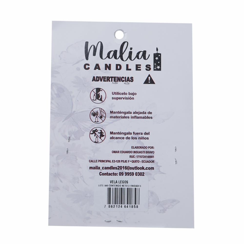 Vela Legos MALIA CANDLES 12 X 7 Cm - Imagen 2
