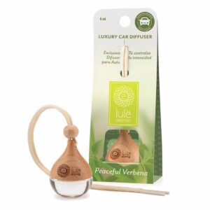 Difusor Ambiental Para Auto Fragancia Peaceful Verbena LULË AROMË 5 Ml
