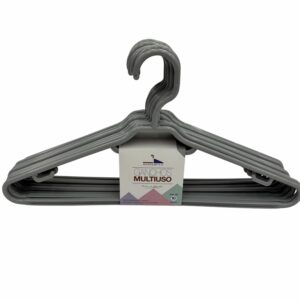 Armador Para Ropa Plástico Color Gris HANGERS S.A. X 10 Uds