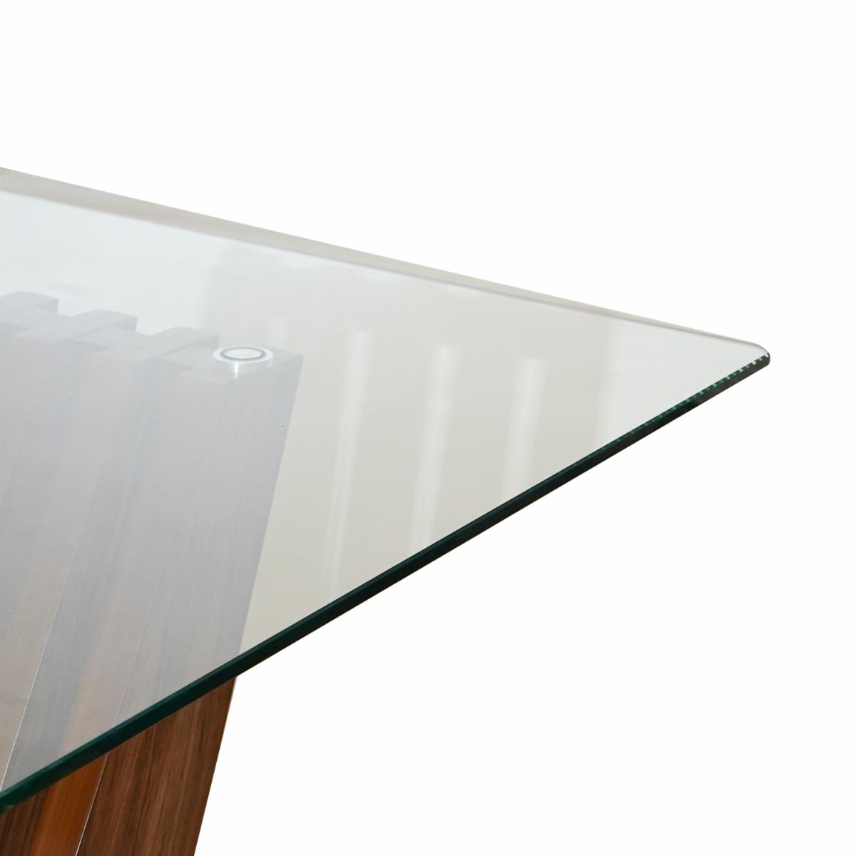 Mesa De Comedor Ana Encino 6 Puestos Marrón MUEBLES GALLARDO MDP