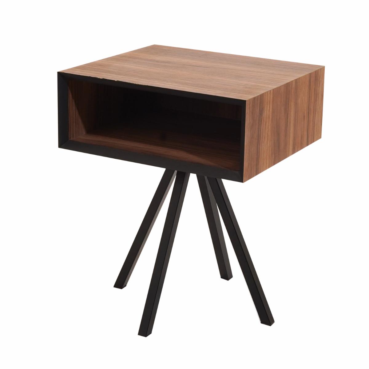 Velador Espazio Encino Marrón MUEBLES GALLARDO MDF - Imagen 3