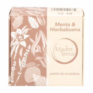 Jabón Natural Glicerina Menta Con Hierbabuena MADRE TERRA 100 G