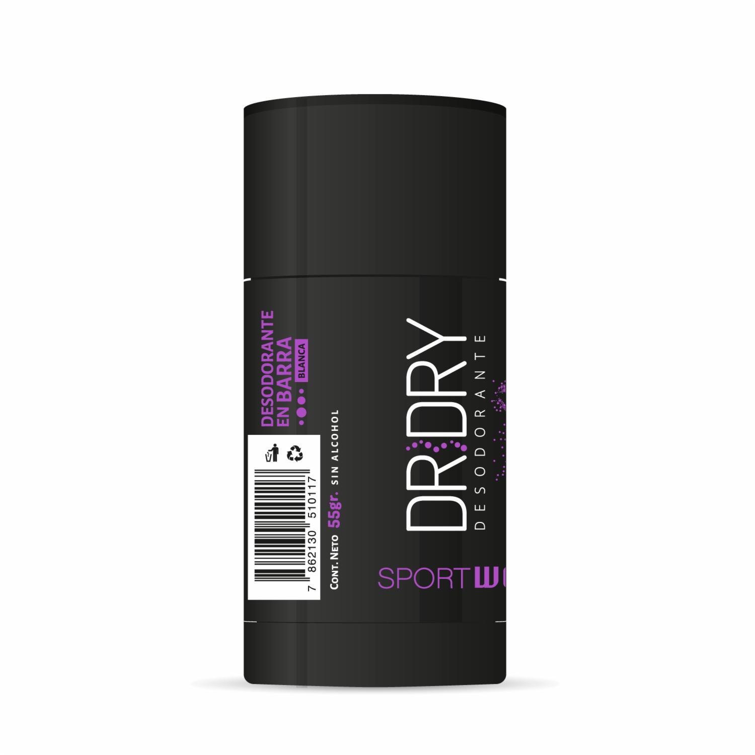 Desodorante En Barra Sport Para Mujer Mayor Protección Contra El Olor DR.DRY 55 G - Imagen 2