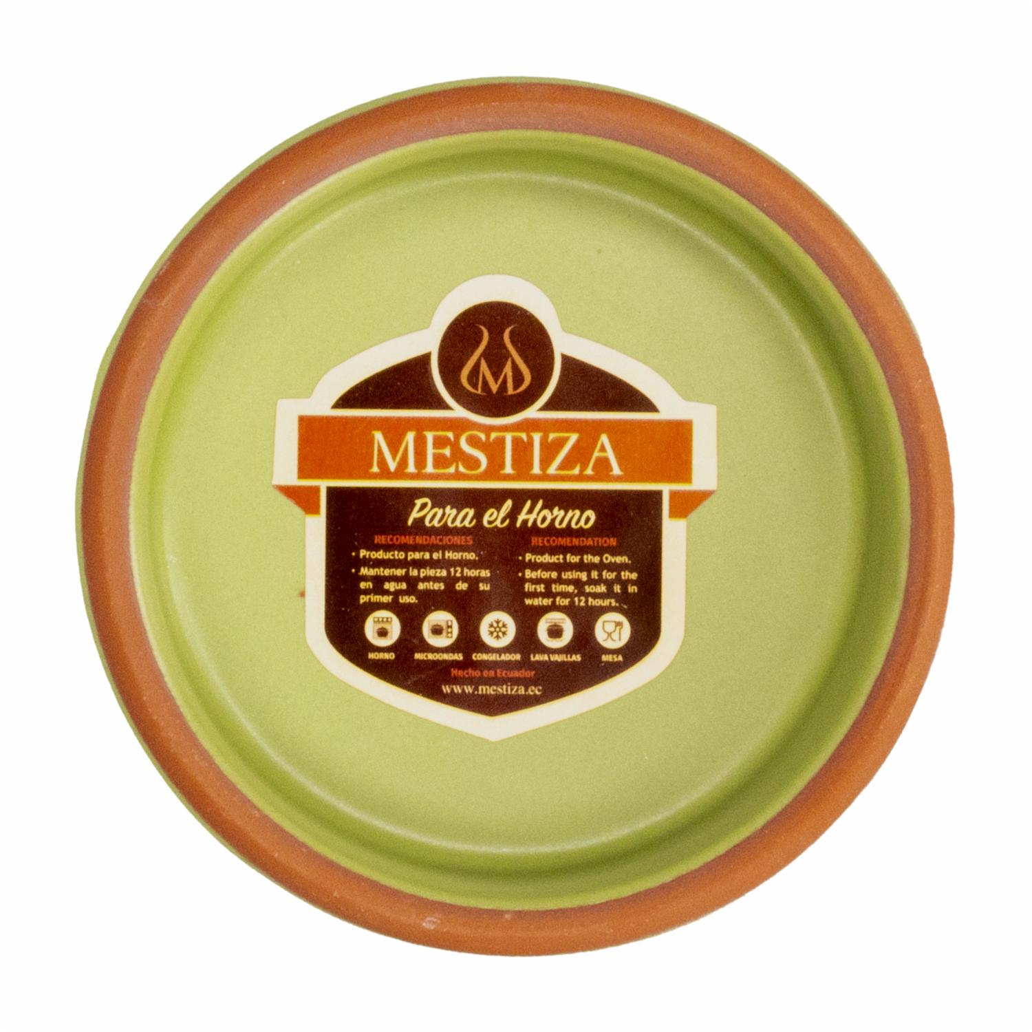 Cazuela Sin Asa Color Oliva Mate MESTIZA Unidad - Imagen 2