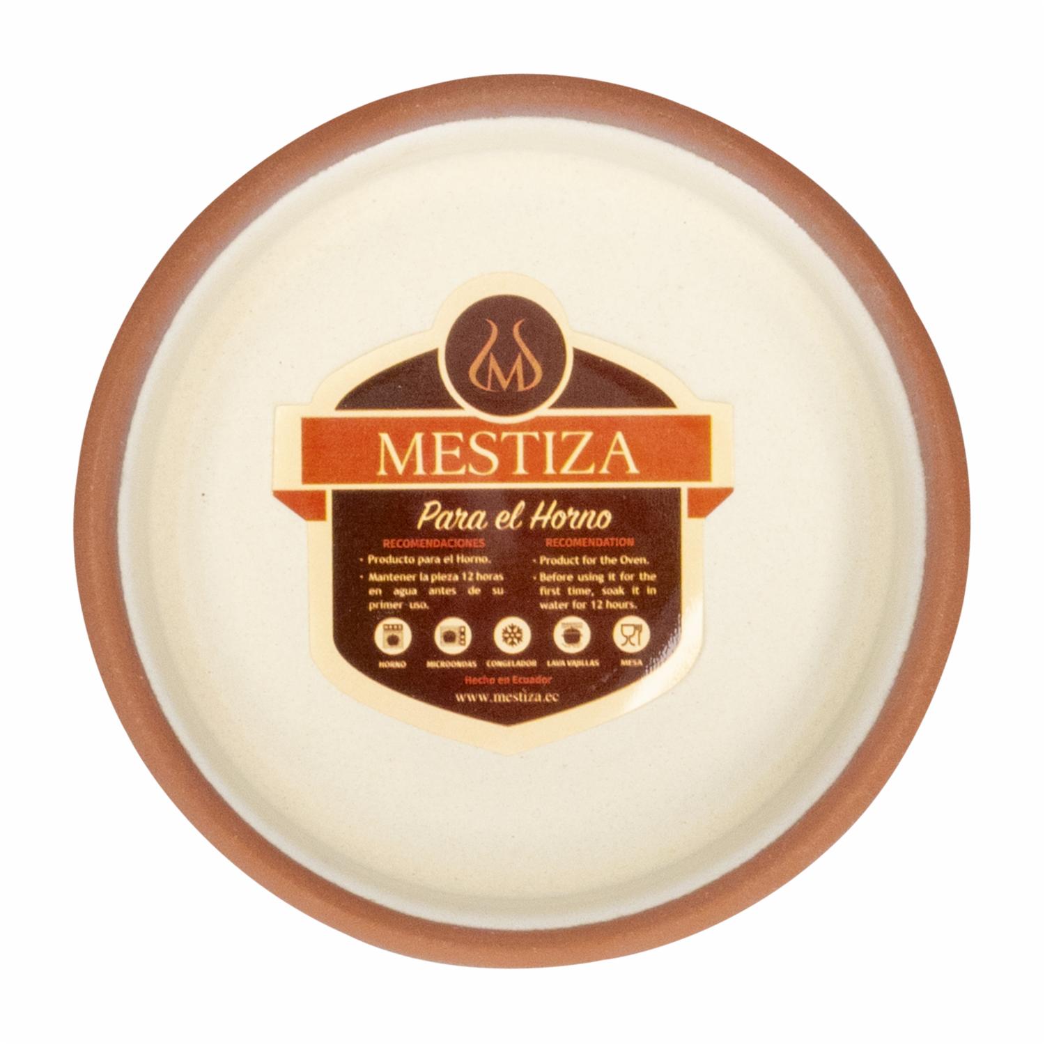 Cazuela Sin Asa Color Crema Mate MESTIZA Unidad