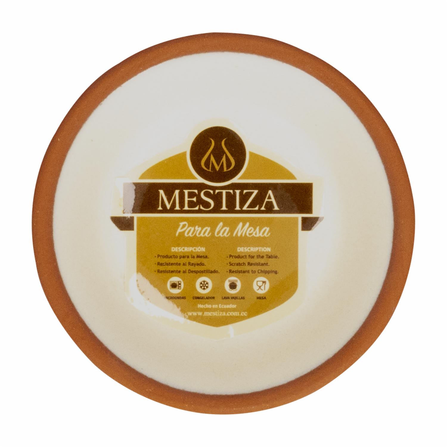 Salsero Alfarero Color Crema Mate MESTIZA Unidad - Imagen 2