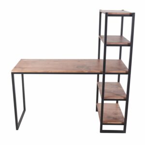 Escritorio Librero Ferro Natural SYNERGY Madera y Metal