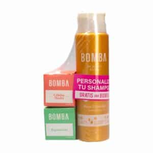 Pack Para Cabello Bomba Mix Shampoo Rizos Definidos+Bomba Control Caída+Bomba Anti Friz BOMBA 370 Ml