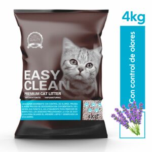 Arena Para Gatos Sanitaria Premium Aroma Limón EASY CLEAN 4 Kg