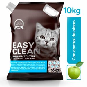 Arena Para Gatos Sanitaria Premium Aroma Manzana EASY CLEAN 10 Kg