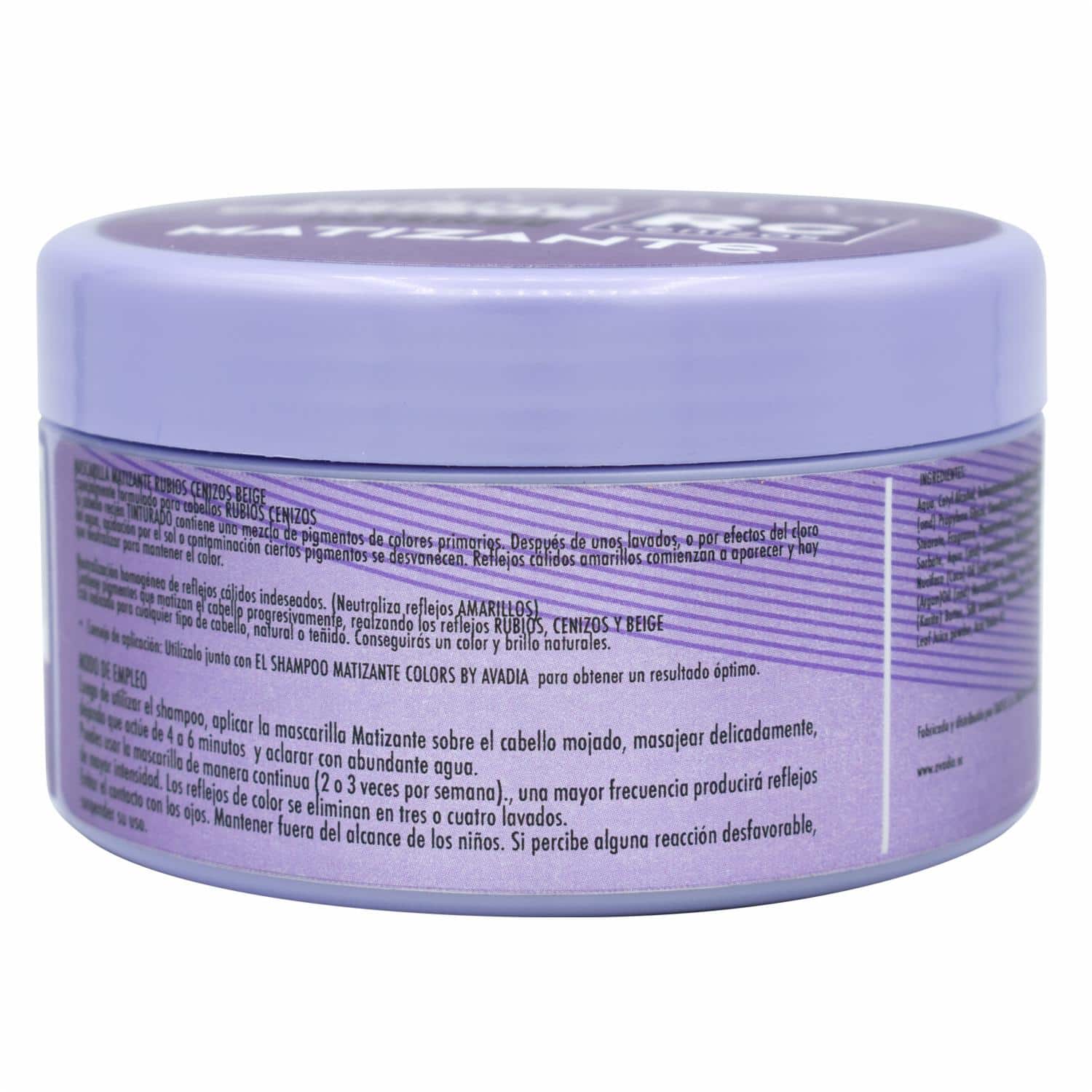 Mascarilla Capilar Matizante Rubios Cenizos AVADÍA 250 Ml - Imagen 2