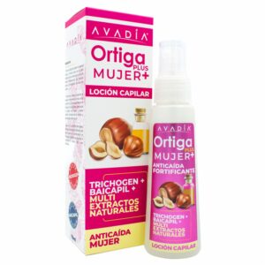 Loción Capilar Tónico Capilar Ortiga Plus Mujer Leche De Almendras, Seda Y Keratina AVADÍA 75 Ml