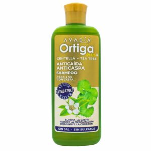 Shampoo Para Cabello Ortiga Plus Anticaída Caspa Centella Y Tea Tree AVADÍA 400 Ml