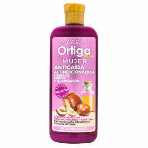 Acondicionador De Cabello Ortiga Plus Anticaída Mujer Leche De Almendras, Seda Y Keratina AVADÍA 400 Ml