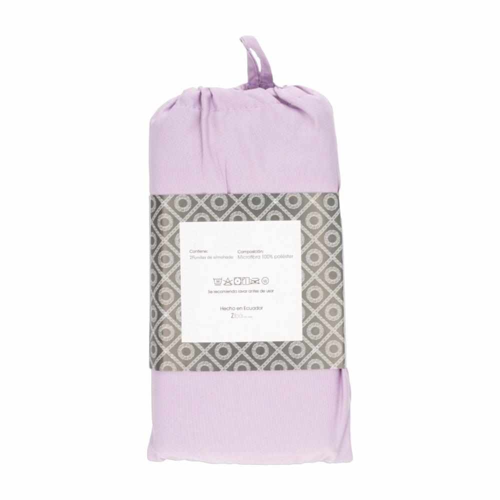 Funda De Almohada Lila ZIBA HOME 90 X 50 Cm - Imagen 2