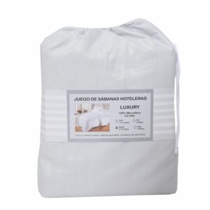 Juego De Sábanas Plata LUXURY