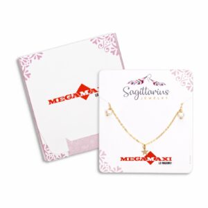 Collar Para Dama Con Dijes De Estrella y Perlas Blanca SAGITTARIUS JEWERLY Unidad