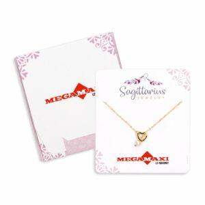 Collar Para Dama Dije De Corazón con perlita SAGITTARIUS JEWERLY Unidad