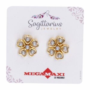 Aretes Para Dama Diseño Daniela Dorados SAGITTARIUS JEWERLY 1 Par