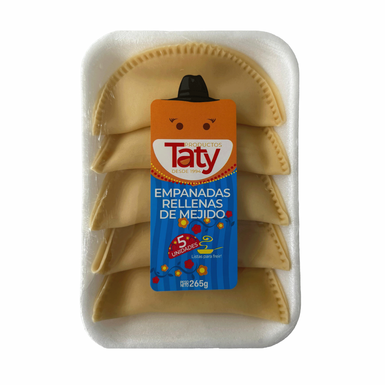 Empanadas Rellenas De Mejido Listas Para Freir TATY X 5 Uds 265 G