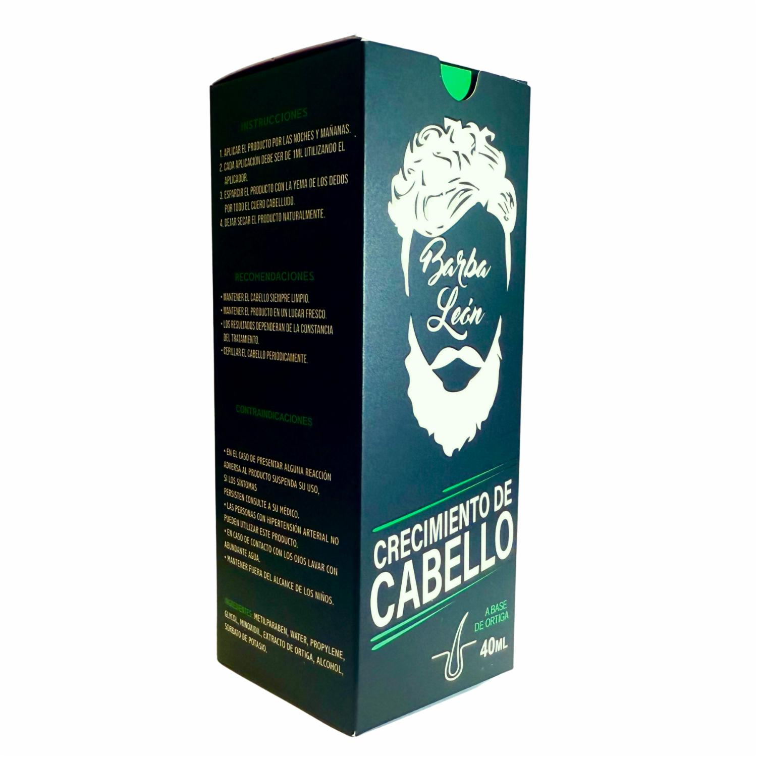Tratamiento Capilar Tónico Crecimiento Cabello BARBA LEÓN 40 Ml