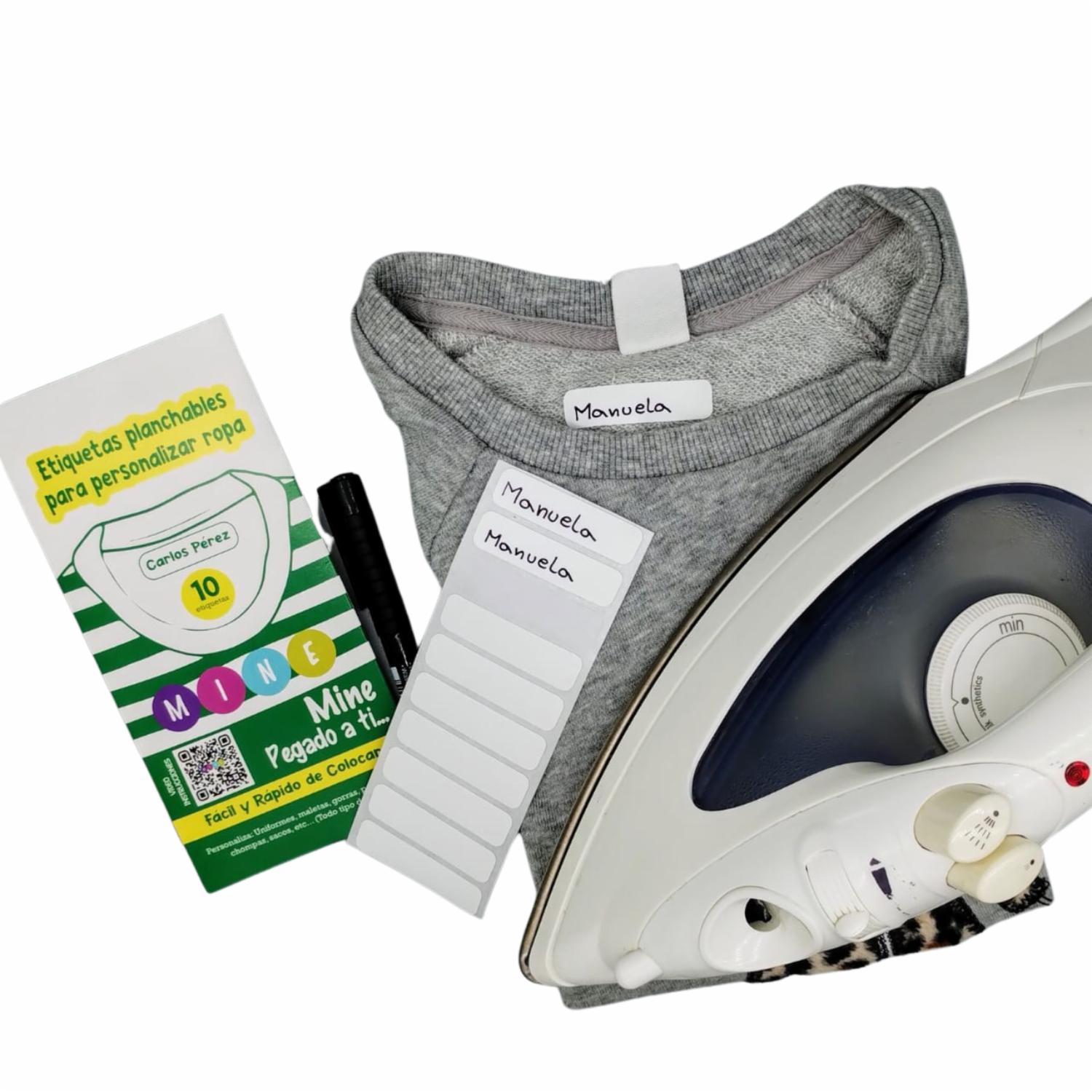 Etiquetas Planchables Para Personalizar Tu Ropa MINE X 10 Uds