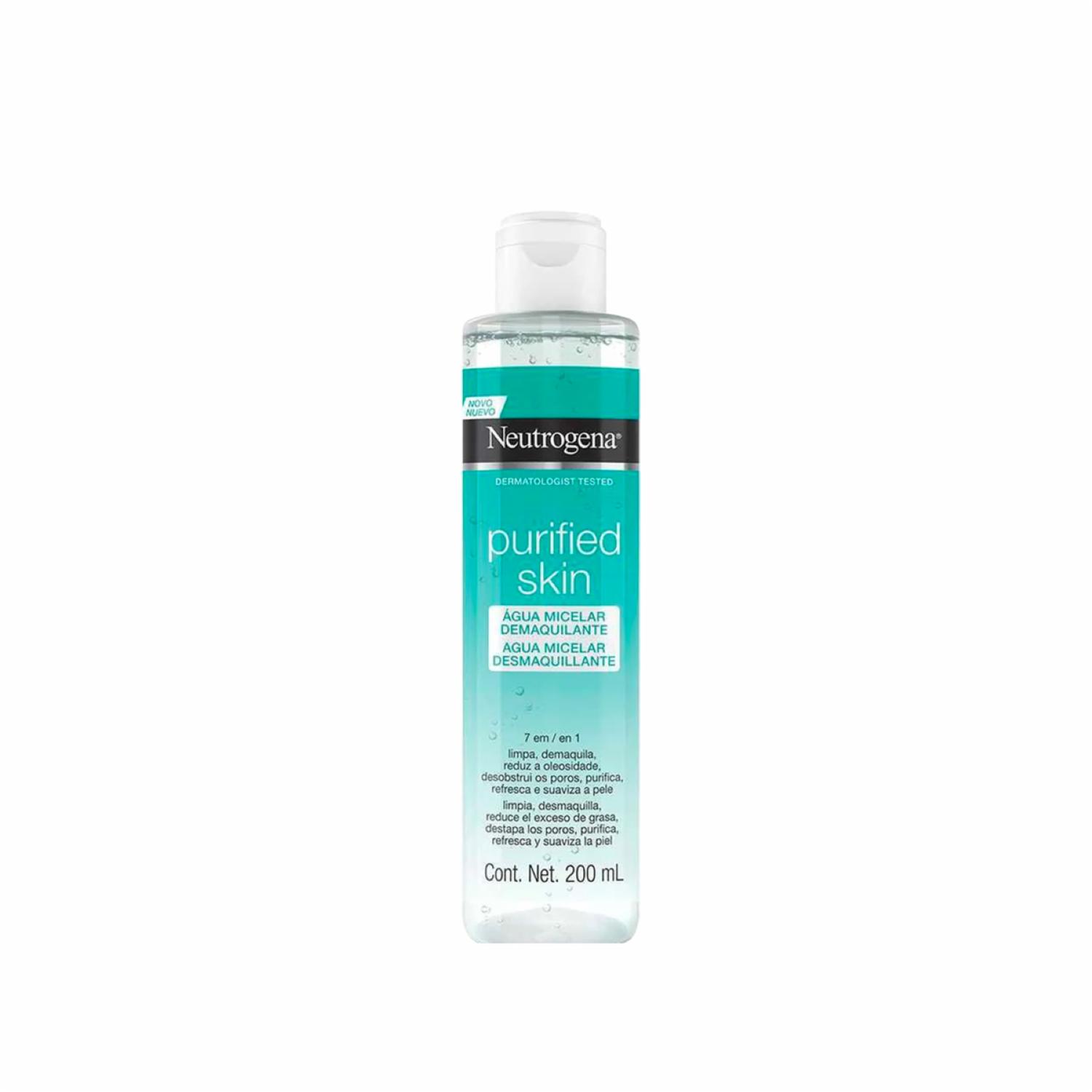 Agua Micelar Purified Skin Desmaquillante NEUTROGENA 200 Ml