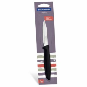 Cuchillo Plenus Para Legumbres Y Frutas Color Negro TRAMONTINA Unidad