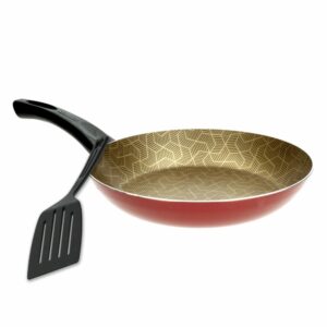 Sartén Con Espátula Modelo Paris Color Rojo TRAMONTINA Unidad